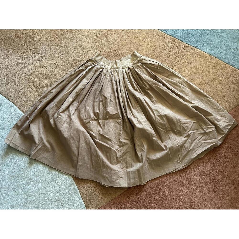 Vintage Beige Pleated Midi Skirt—was my grandma’s, size xs